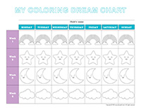 My coloring dream chart