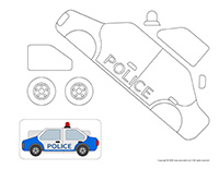 My miniature police car