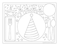 My placemat-Birthdays