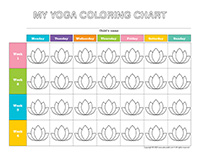 My yoga coloring-chart