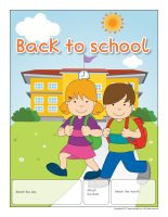 Perpetual calendar-Back to school Perpetual calendar-Back to school