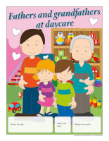 Perpetual calendar-Fathers and grandfathers at daycare