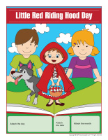 Perpetual calendar Little Red Riding Hood Day
