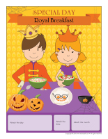 Perpetual calendar-Special day-Royal breakfast