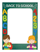 Picture frame-Back to school-Color
