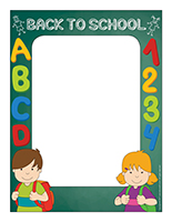 Picture frame-Back to school-Color Picture frame-Back to school-Color