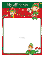 Picture game-Elves-1 Picture frame-Elf