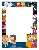 Picture frame-Halloween characters