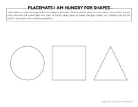 Placemats-I am hungry for shapes