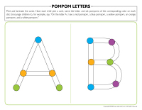 Pompom letters
