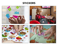 Poni discovers and presents-Stickers