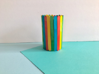 Popsicle stick flowerpot-3