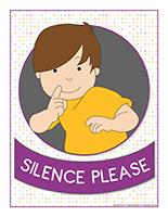 Poster-Silence please