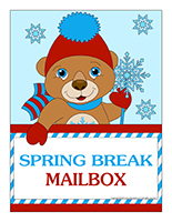 Poster mailbox-Spring Break