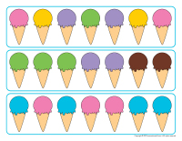 Printable patterns-Ice cream shop
