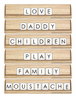 Reinvented scrabble-Father’s Day