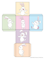 Roll and color 2 dice-Rabbits
