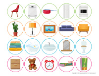 Rooms and objects to sort-Moving day