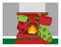 Scene-Christmas traditions-Christmas stocking