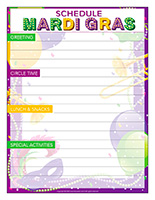 Schedule-Mardi Gras Day