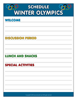 Schedule-Winter Olympics