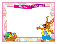 Schedule of activities-Easter