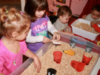 Sensory bin surprises used for arts & crafts-1