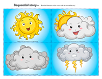 Sequential-story-Clouds