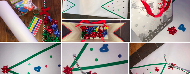 Christmas shuffleboard