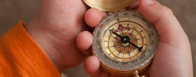 Colorful compass
