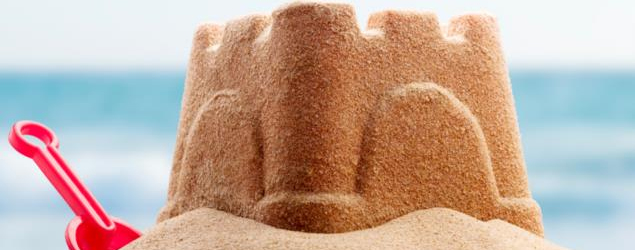 Magic sand for sandcastles