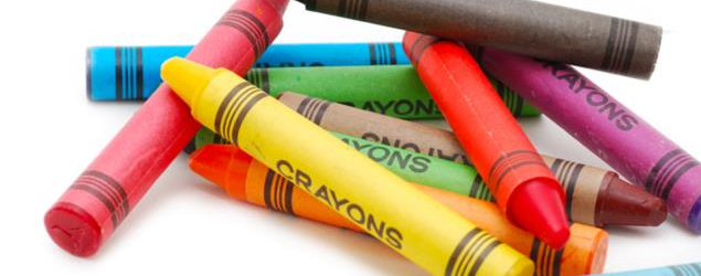 Recycled crayons