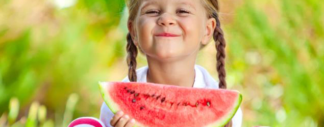 Playing with watermelons