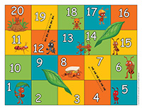 Snakes and ladders-Ants