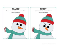 Snowman emotions