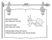 Songs & rhymes-Ants