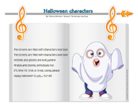 Songs & rhymes-Halloween characters