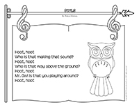 Songs & rhymes-Owls