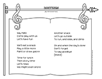 Songs & rhymes-Routines Songs & rhymes-Routines