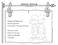 Songs & rhymes-Social skills