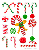 Stickers-Candy canes