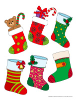 Stickers-Christmas stockings