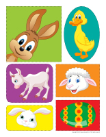 Stickers-Easter farm