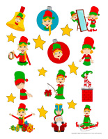 Stickers-Elf hunt-Fun & games