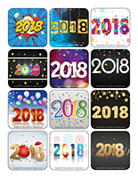 Stickers-Happy New Year 2017 Stickers-Happy New Year 2018