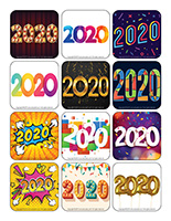 Stickers-Happy New Year 2020