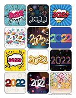 Stickers-Happy New Year 2022