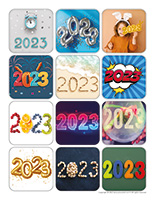 Stickers-Happy New Year 2023