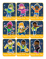 Stickers-Happy New Year 2026