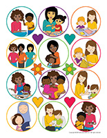 Stickers Mother's Day 2023